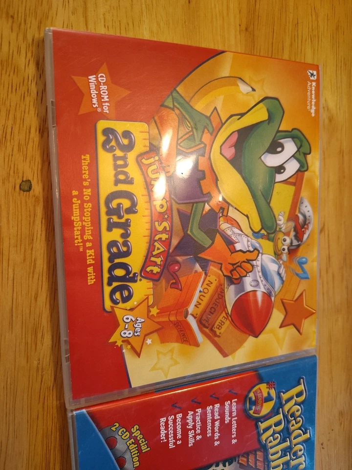 JumpStart: Learning System 2nd Grade (PC CD-ROM, 1996) Reader Rabbit Learn 2 Cd - Image 2 of 4