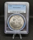 1889 Morgan Silver Dollar $1 PCGS MS63 Philadelphia Mint BU