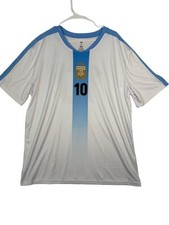 AFA Argentina Soccer Jersey Size XXL Messi 10 White