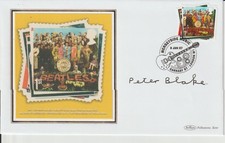 SIR PETER BLAKE ( THE BEATLES ) - SIGNED - ENVELOPE - RARE