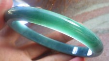 Video Certified Green Natural A JADE Jadeite Bangle Bracelet 65mm    724156 AS