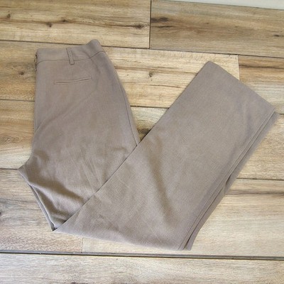 Apostrophe Vanessa Taupe Straight Leg Dress Pants Women's Size 2 Career Office