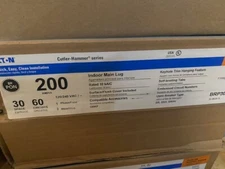 Eaton 200A Indoor Main Lug Load Center 30-60 Plug On Neutral Panel BRP30L200 NEW