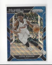 2016-17 Prizm Go Hard or Go Home Prizms Blue Wave #12 Justise Winslow Heat /99 