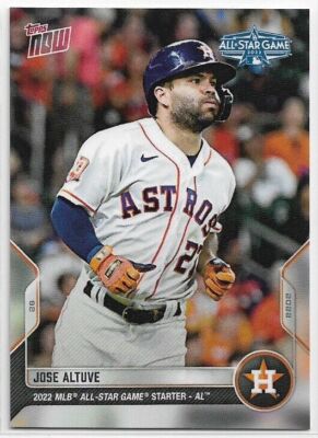 2022 Topps Now MLB All-Star Game Jose Altuve #ASG-5 Houston Astros