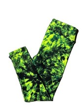 OS LuLaRoe HALLOWEEN Leggings GREEN TIE DYE Sizes 2-10; ONE SIZE