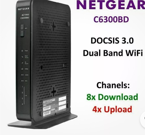 NETGEAR AC1900 Model C7000V2 WiFi Cable Modem Router Preowned Working Condition - 第 1/5 張圖片