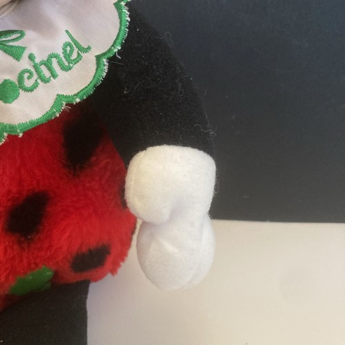 Ancienne peluche coccinelle Cococinel Nicotoy Trèfle Rouge 36 Cm Vintage - Picture 6 of 10