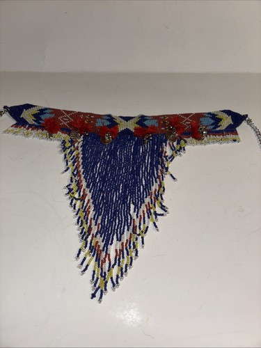 Zara Tribal Native Perlen Latz Fransen Halskette