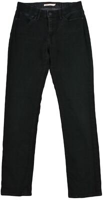 Levi's 525 Women's Jeans Denim Bootcut Black Cotton Pocket Button Zip Size 29/32