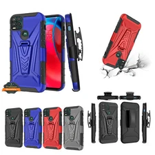 For T-Mobile Revvl 6 Pro / 6 5G Combo Belt Clip Holster Hybrid Stand Case Cover