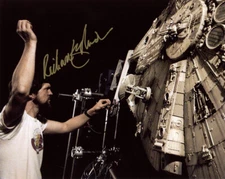 RICHARD EDLUND SIGNED 8x10 PHOTO ILM VISUAL EFFECTS LEGEND STAR WARS BECKETT BAS