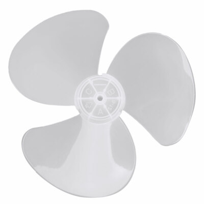 12 Inch Plastic Fan Blade Replacement | Three Leaves With Nut Cover For Pedestal Fans