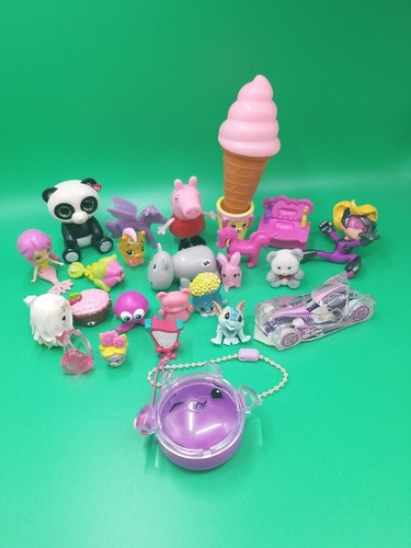 Girls Junk Drawer Toy Mini Figure Lot 25 Piece Kid Mix Rare Figurine Variety Set