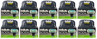 Gillette Body Razor Blade Refills Fits on Mach3 & Venus Handle, 20 Cartridges