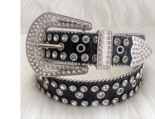 Goth Dark Western Cowboy Belts for Women Luxury Designer Brand