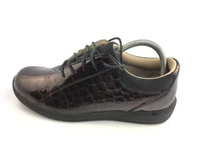 Drew Women's Tulip 10202-6P Brown Shiny Croc Print Leather Shoes Size 9M