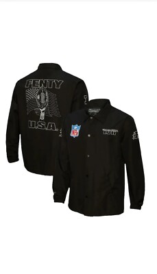 Fenty Mitchell & Ness Super Bowl LVII Unisex Coaches Jacket Large L New Rihanna