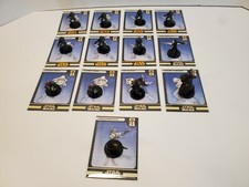 Figurine Star Wars Miniatures Rare Frange Constructeur Armée Lot de 13 Avec Cartes