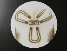 Beer Pub Coaster ~ THREE MAGNETS Brewing Co ~ Olympia, Washington Craft Brewery