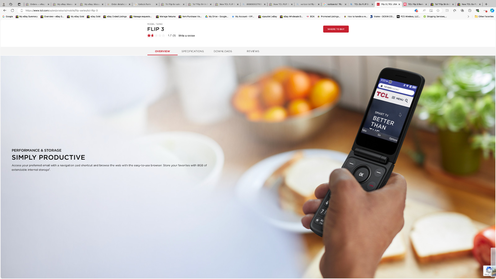 Tracfone TCL Flip 3, 16GB, Grigio - Telefono Con Italia - Foto 11