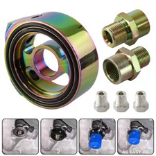 Adattatore sensore temperatura manometro filtro olio 3/4 UNF-16 piastra sandwich 