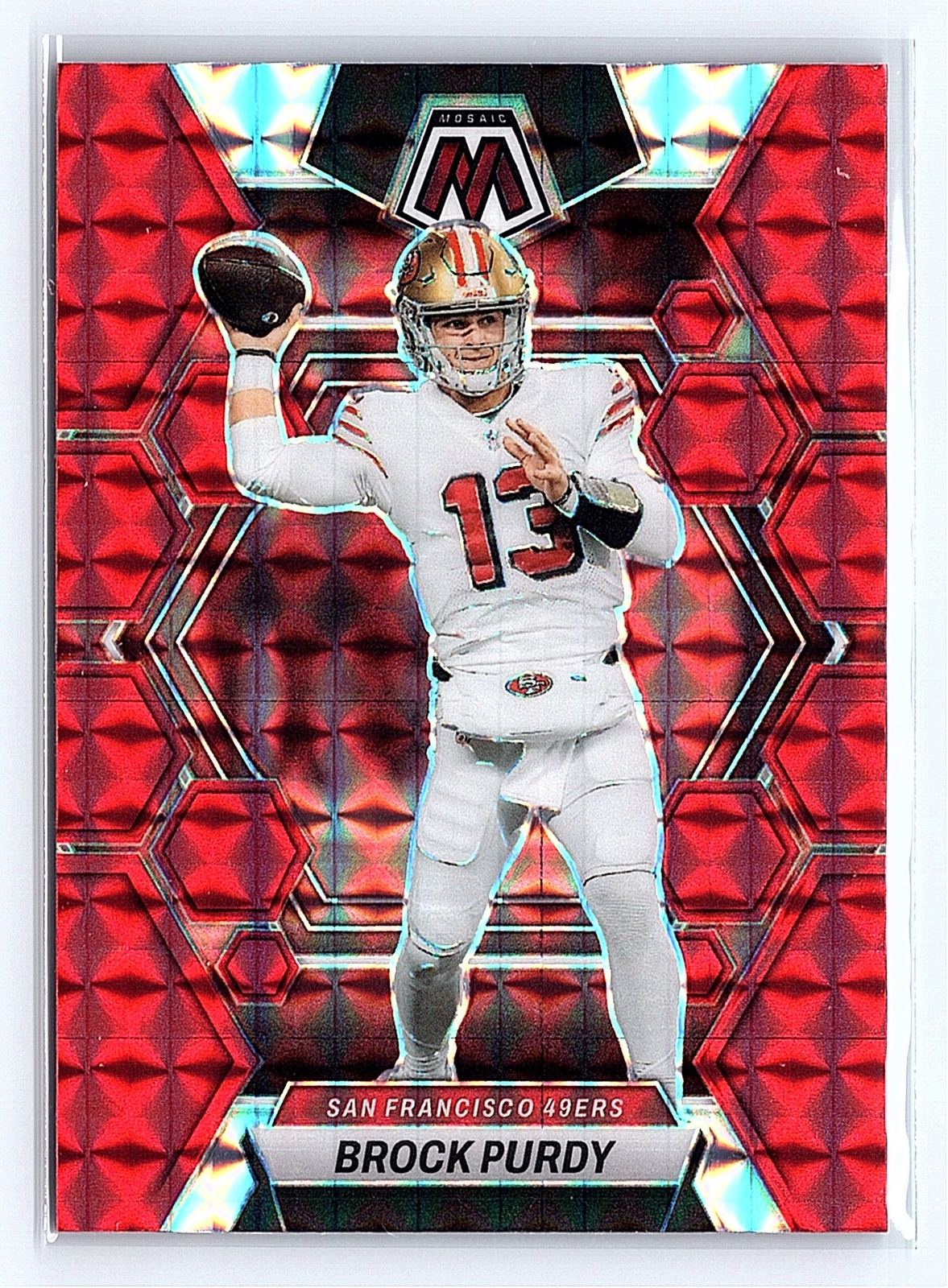 2023 Panini Mosaic Brock Purdy Red Mosaic #211 - San Francisco 49ers