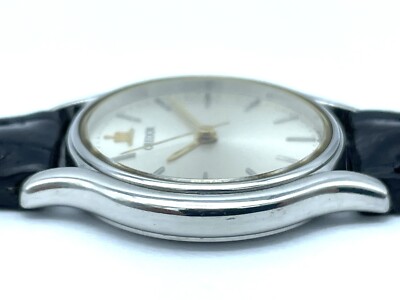 Near MINT SEIKO Credor Quartz Ladies Watch Silver Dial 7371-0020