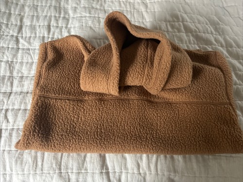 ARITZIA TNA Kapuzenpullover Jacke Teddy Sherpa Hoodie Gr. 1 camelbraun gebraucht, in einwandfreiem Zustand - Bild 9 von 10