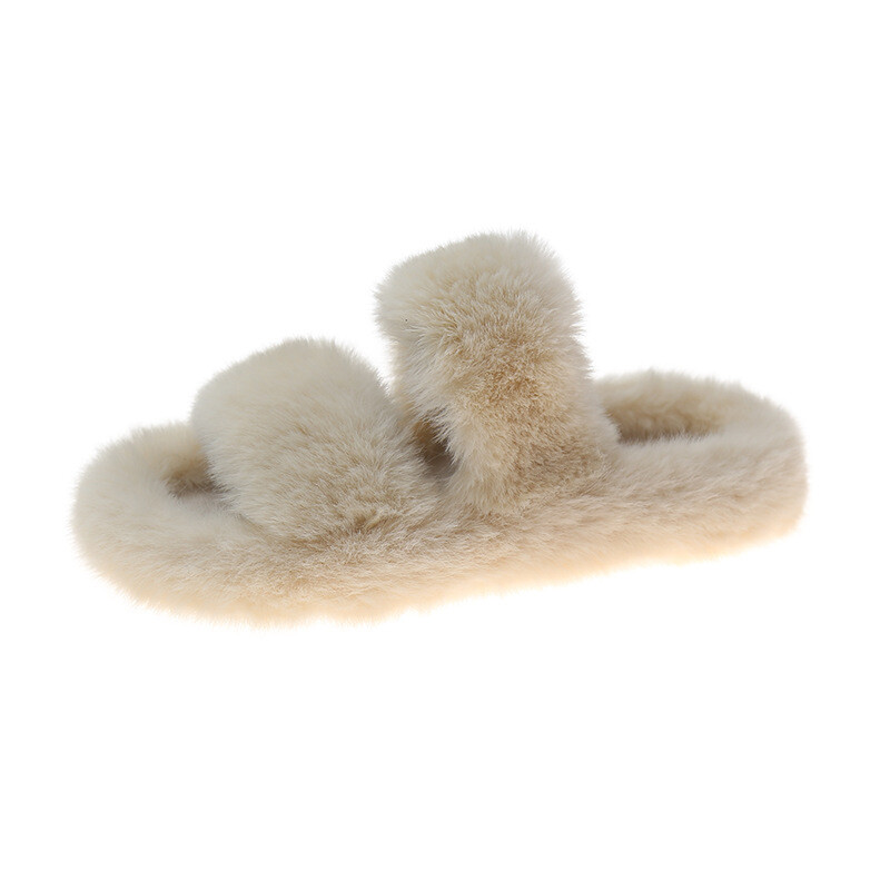 YLTXZDJNZ Women's Fluffy Faux Fur Slides - Soft Plush House Slippers For Indoor & Outdoor Wear - View #10