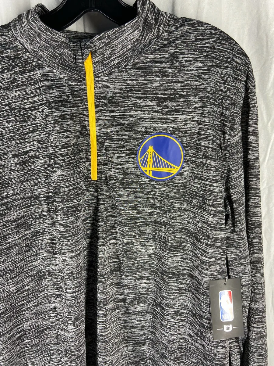 Men's Golden State Warriors Nike Gray Quarter-Zip Pullover Performance  Jacket