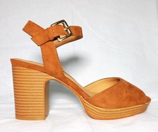 Image of HEAD OVER HEELS BY Dune Ladies Women's Heel Sandals Brown Suede 3.5 UK - 36 EU