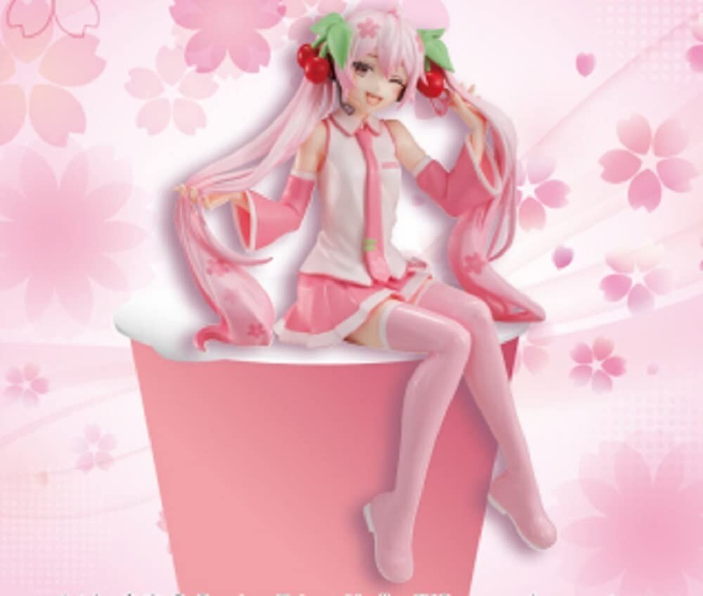 Sakura Miku Noodle stopper Wink Ver. FuRyu Hatsune Miku from Japan