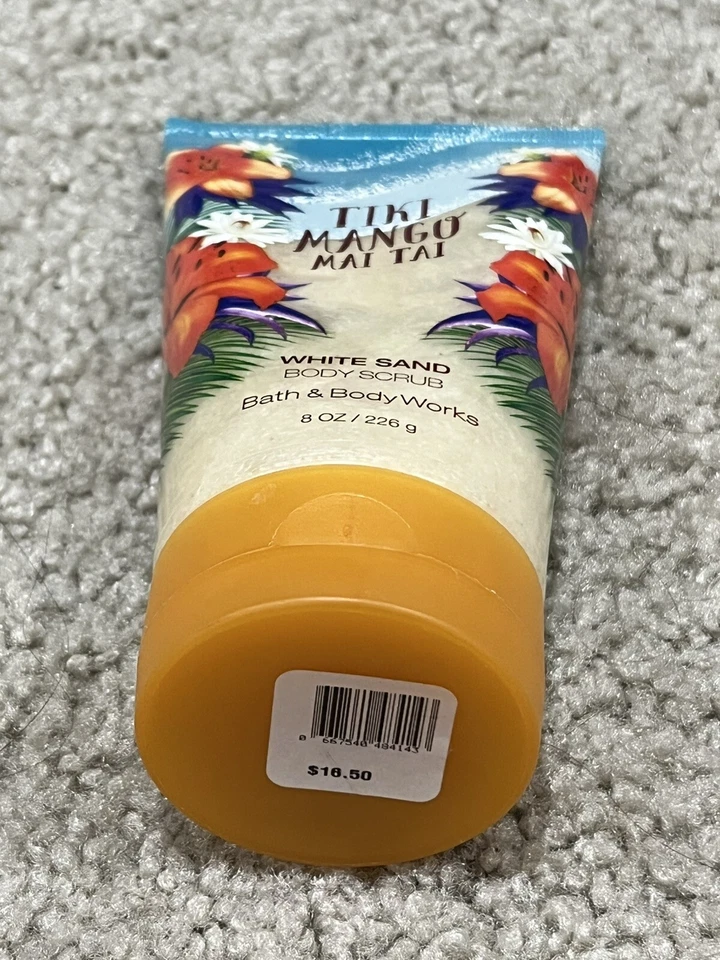 Bath & Body Works Tiki Mango Mai Tai White Sand Body Scrub NEW, RARE 8 Oz - Image 3 of 3