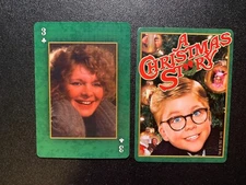 Swap Playing Card   A CHRISTMAS STORY  THREE OF CLUBS