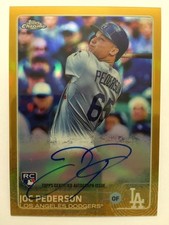 Joc Pederson GOLD Auto #36/50 2015 Topps Chrome Baseball Autograph Refractor