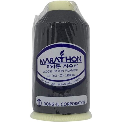 Marathon Stickmaschine Faden 5000m oder 1000m Rolle - SCHWARZ 1180