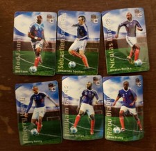 lot de 6 magnets aimants carrefour équipe de france de football