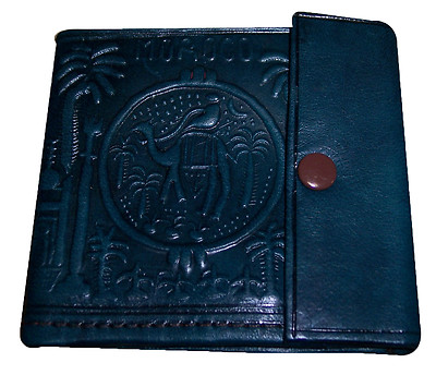 Moroccan Wallet Genuine Leather Bifold Coin Purse Credit Card Pouch Men  Women