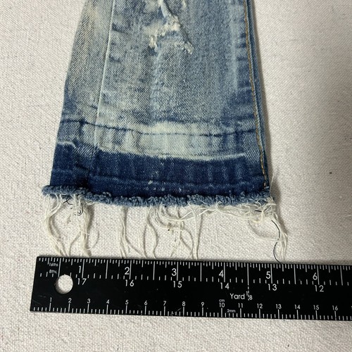 FWRD Denim Jeans Kid’s 5 Blue Denim Red Embroidery ‘Sinners N Saints’ Distressed - Picture 13 of 13