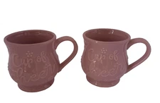 Temptations "Cup of Cheer" Special Edition Plum /Pink 16oz Set of 2