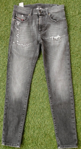 Diesel D-Strukt Jogg Slim 009QT Stretch Distressed Black Jeans W 26 L ...
