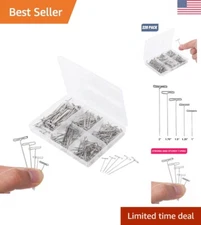 Premium 220-Piece T Pins Set: Versatile Blocking Knitting & Sewing Supplies