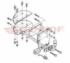Anhängerkupplung passend für OPEL Corsa B 1993-09/2000 starr