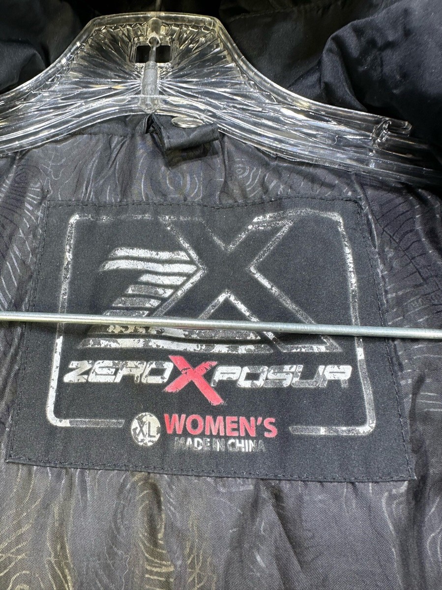 ZeroXposur Jacket size XL Black Purple Ski Coat Hood Coat ZeroXposur Jacket size XL Black Purple Ski Coat Hood Coat