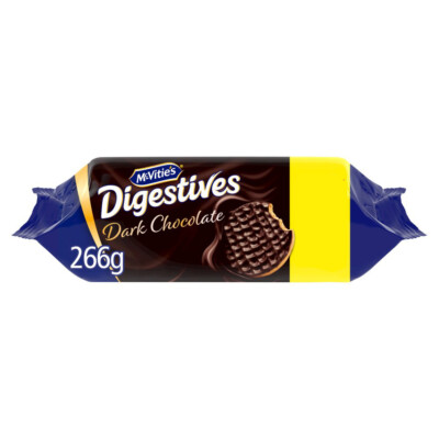 McVitie s Dark Chocolate Biscuits englische Kekse mit Zartbitterschokolade 266g