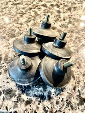 5 Technics Insulator Rubber Feet Foot For Sl-1200 1210 Genuine -top Part W Screw