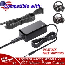 24V AC Adapter Charger for Logitech Racing Wheel G27 G25 Power Supply Cord Mains