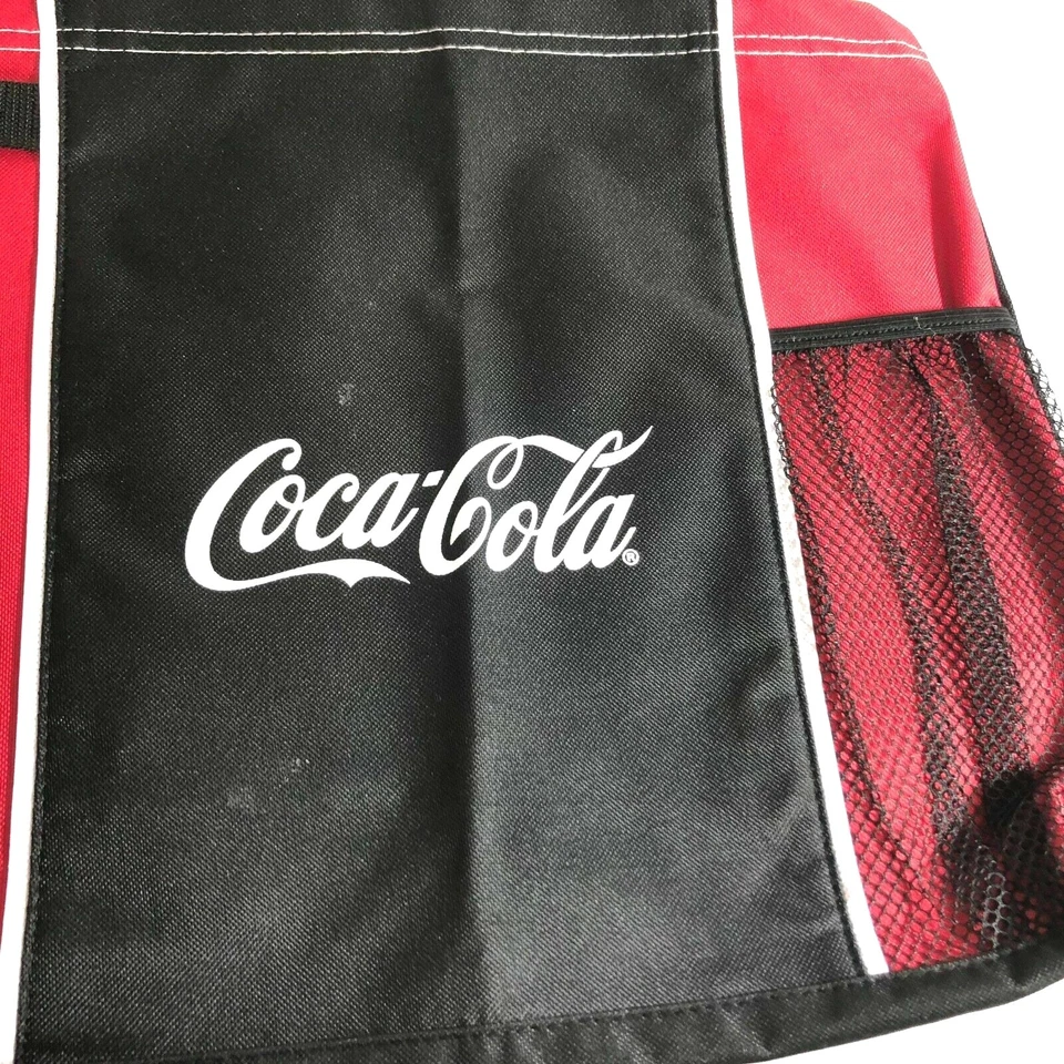 Coca Cola Coca-Cola Negro Rojo Tota Bas Mush Bolsillo Lateral 17 x 14 Foto 2 de 3