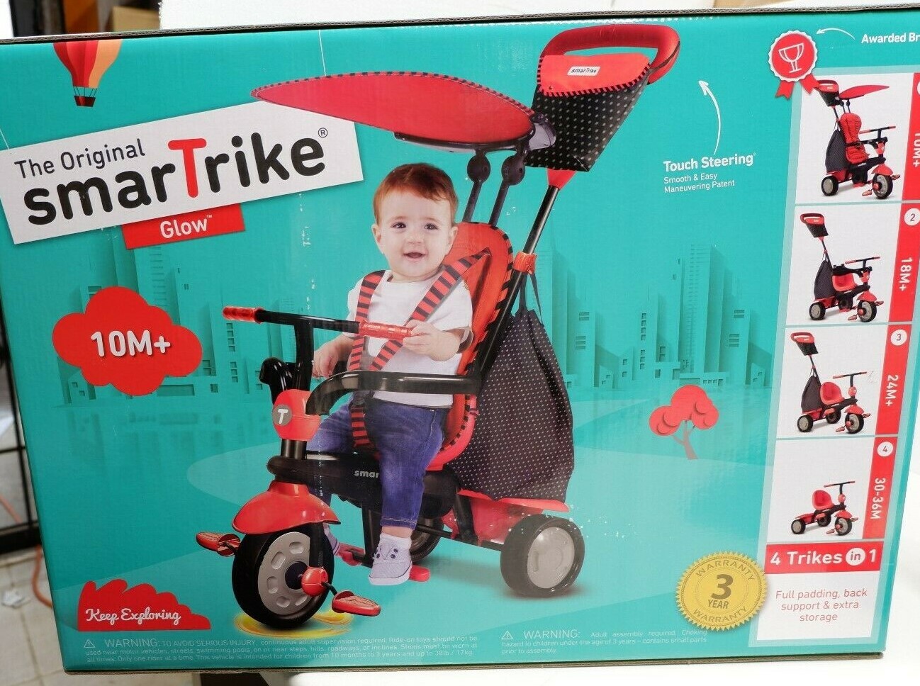smart trike glow red